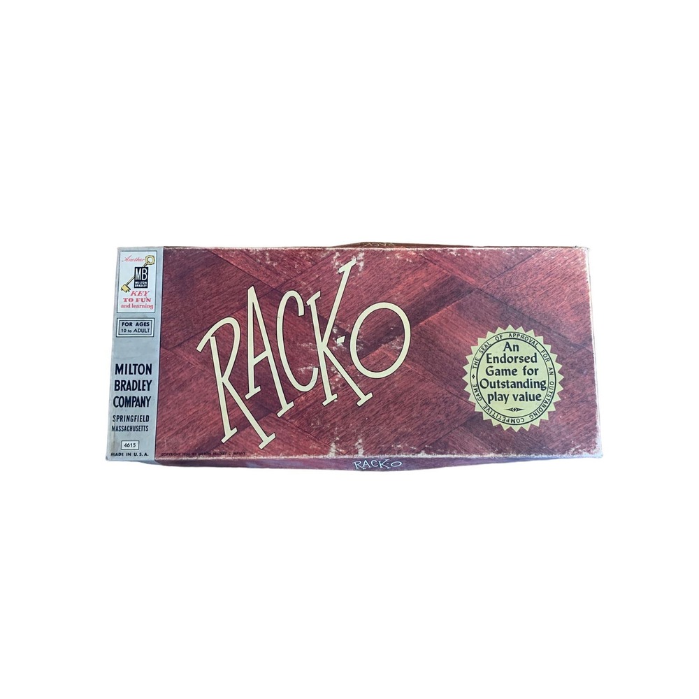 Milton Bradley Rack-O Vintage 1956 Card Game COMPLETE